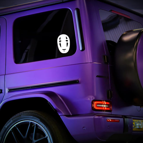 No Face Decal Vinyl Sticker Auto Car Truck Wall Laptop | White| 3" x 6"...