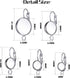 40pcs Leverback French Earring Hooks Stainless Steel Earring Blank Round Bezel Trays Earring Hoops with Loop for Women Men Girls DIY Jewelry Makin...
