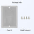 LeMotech 2pc Junction Box Mounting Plate ABS Plastic Internal Panel w/Screws for Installation on Electrical Box with Latches 7.56"x5.55"...