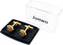 Gold Plated Rose Flower Cufflinks for Men Floral Men's Cuff Link Set for Wedding Shirt Party Business Birthday Anniversary Dress...