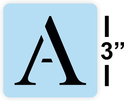 Greek Alphabet Letters Stencil Kit - Reuasable - 3 Inch - Paint Your Own Custom Sign - 24 Letters...