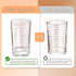 BCnmviku Measuring Cup Shot Glass 4 Ounce/120ML Liquid Heavy High Espresso Glass Cup Black Line (1, Red)...