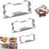 Stainless Steel Metal Dog Bone Shape Cookie Cutter Set, Puppy Crafts Biscuit Mold for Dog Cat Pup Homemade Treats...