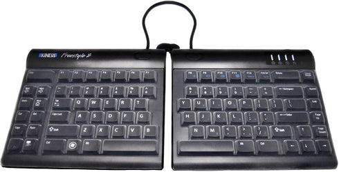 Clear Silicone Keyboard Cover Compatible with Kinesis Freestyle2 - Skin Protector for Split Keyboard - Anti-Dust, Waterproof, Easy to Clean for Ki...