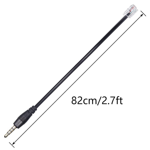 SinLoon RJ9 Male to 3.5mm Telephone Adapter Cable, RJ9 Headset to Male 3.5mm Cell Phone Adapter - Convert RJ9 Headphone to Smartphones Most Androi...