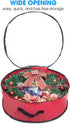 Propik Christmas Wreath Storage Bag 24" - Garland Holiday Container with Clear Window - Tear Resistant Fabric - 24" X 24" X 8" (Red)...