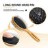 Dog Brush Cat Brush, Vokiuler Double Sided Bristle and Pin Pet Brush for Dog Grooming, Real Boar Bristle Shedding Brush with Bamboo Handle for Lon...