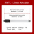 Stroke 125mm 40N IP54 Stroke 4.92" Force 8.81 lbs High-Speed 0.6"/sec Linear Actuator 12v Linear Motion actuators Linear servo for Fan Blades Cabi...