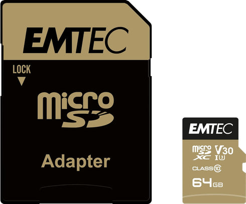 Emtec SPEEDIN' PRO microSD Class 10 UHS-I U3 (64GB)...