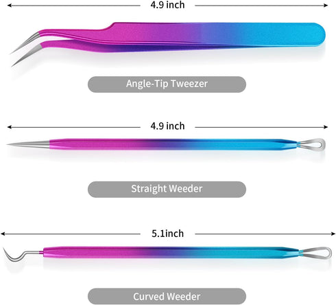 Weeding Tools for Vinyl,Vinyl Weeding Tools for Permanent Vinyl/HTV Vinyl/Holographic Vinyl,Craft Vinyl Weeding Tools Kit with Hook and Pick with ...
