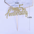 5th Anniversary Party Decoration Gold Glitter 5th happy Anniversary Cake Topper...