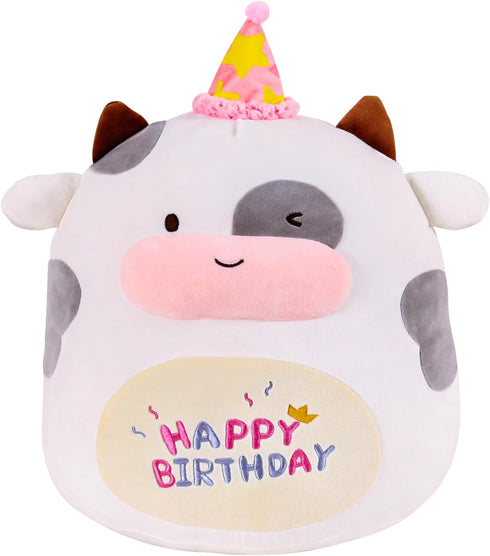 16" Cow Plush Toy Cute Cow Stuffed Animals Soft Pillow Plushies Kawaii Cow Plushie for Girls Boys Kids Birthday Gifts Decor, Christmas...
