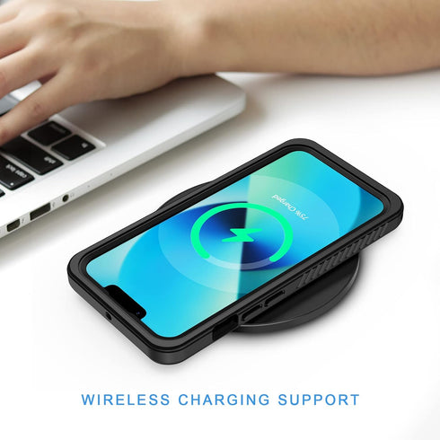 Lanhiem for iPhone 13 Mini Case, IP68 Waterproof Dustproof Shockproof Cases with Built-in Screen Protector, Full Body Sealed Protective Front and ...