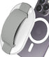 Sinjimoru for MagSafe Grip, Magnetic Phone Grip for MagSafe Stand, Strong Magnetic Phone Holder for iPhone 15 14 13 12. M-SGrip Light Grey......