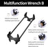 Basin Wrench, 7 Sizes Sink Wrench Set Universal Under Sink Plumbers Wrench, Multifunctional Sink Wrench Universal Under Sink Plumbers Wrench, Fauc...
