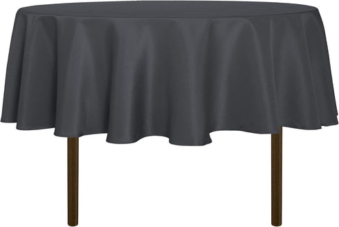sancua Round Tablecloth - 60 Inch - Water Resistant Spill Proof Washable Polyester Table Cloth Decorative Fabric Table Cover for Dining Tables, Bu...