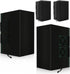 2 PCS Outdoor Speaker Cover, Wall Mounted Speaker Cover Weatherproof Waterproof UV Resistant and Dustproof 600D Oxford Cloth, Black(H 16" x W 10" ...