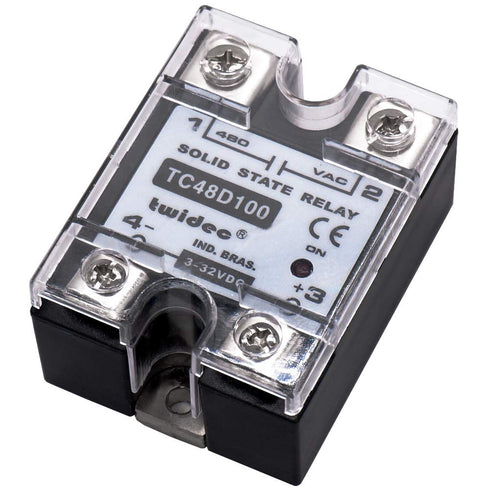 Twidec/Output Single Phase SSR Solid State Relay 100A 3-32V DC to 24-480V AC SSR-100DA...