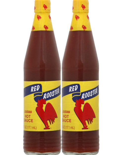 Red Rooster Louisiana Hot Sauce 6 Fl. Oz. (177ml) - Pack of 2...