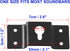 uxcell 5 Pcs Wall-Mounted Speaker Hanging Brackets, 7cm Long Speaker Mounting Clothing Rack Iron Hanger Plate Accessories for Surround Sound Box A...