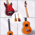 Toyvian 2Pcs Miniature Guitar Dollhouse Mini Musical Instrument Wood Bass Guitar Model Ornament for Fairy Garden Accessories Kids Play Toys Birthd...
