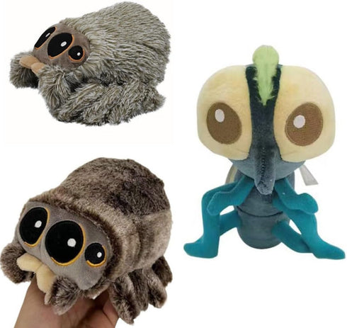 Spider Plush 6.9 inch Jumping Spider Stuffed Animal Plush Toy Soft Cute Spider Plushie Gift for Kids (C)...