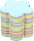 PATIKIL 2.7 x 2.7 Inch Flower Shape Sticky Notes, 6 Pads Cute Self-Stick Memo Pads Bright Colorful 100 Sheets/Pad for Home Office, 4 Colors...