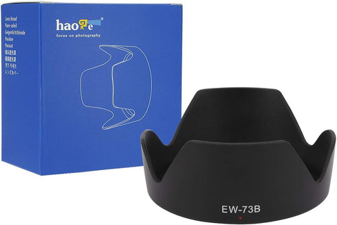 Haoge Bayonet Lens Hood for EF-S 17-85mm f4-5.6 is USM and Canon EF-S 18-135mm f3.5-5.6 is, is STM Lens Replaces Canon EW-73B...
