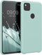 kwmobile Case Compatible with Google Pixel 4a Case - TPU Silicone Phone Cover with Soft Finish - Mint Matte...