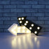 3D Arrow Sign Light LED Plastic Arrow Shaped Sign-Lighted Marquee Arrow Sign Wall Decor for Christmas Birthday Kids Room Wedding Party Decor(Black...