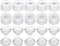 uxcell 10 pcs 20mm LED Lens 60 Degree with White Holder for 1W 3W High Power LED Light...
