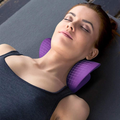 RESTCLOUD Neck and Shoulder Relaxer, Cervical Traction Device for TMJ Pain Relief and Cervical Spine Alignment, Chiropractic Pillow, Neck Stretche...