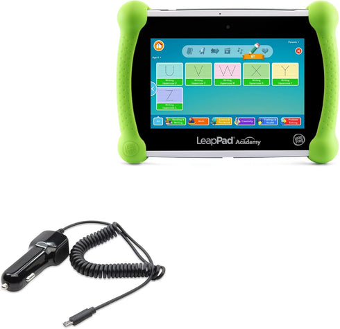 BoxWave Car Charger Compatible with Leapfrog LeapPad Academy - Car Charger Plus, Car Charger Extra USB Port with Integrated Cable for Leapfrog Lea...