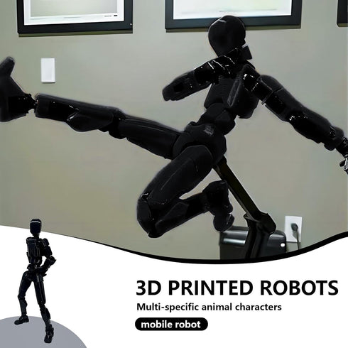 (Assembly Completed) T13 Action Figure, Robot Action Figure, 3D Printed with Full Articulation for Stop Motion Animation, Multi-Jointed Movable, M...