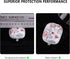 Earbud Case, AIRSPO Airpods Pro 2nd Generation Earphone Organizer Carrying Case Small Storage Bag Hard EVA Shockproof Cover with Carabiner Clip (P...