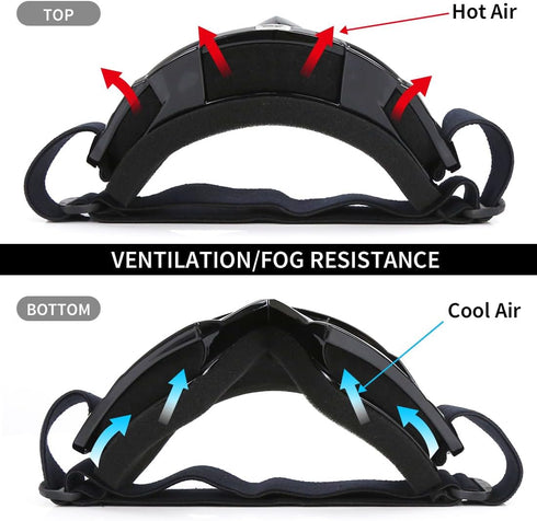 JAMIEWIN Motocross Goggles - ATV Dirt Bike Motorcycle UTV MX Offroad Riding Goggles with Anti UV, Dustproof, Anti Fog Lenses for Men, Women, Youth...