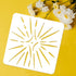FINGERINSPIRE 4PCS Starburst Painting Stencils 11.8x11.8 inch Large Nordic Snowflake Drawing Template Decorative Star Pattern Stencil for Painting...