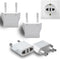 4Pcs European Travel Plug Adapter,Us to Europe Plug Adapter,Easy to Use Fireproof Safe Europe Travel Adapter,Us to EU Plug Adapter for Italy,Franc...