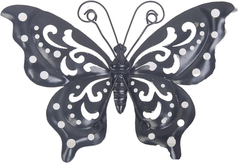 3 Pack Metal Butterfly Wall Art Outdoor Decor, Butterflies Spring Wall Sculpture Hanging Metal Wall Decorations for Garden, Patio, Fence, Yard, Li...