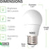 Sunco Lighting 10 Pack A15 LED Bulb Dimmable Refrigerator Appliance Bulbs 8W Equivalent 60W 3000K Warm White 800 LM, E26 Medium Base, Instant On, ...