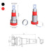 Female Banana Plug Connectors Female Socket Binding Post Adapter for 4Mm Banana Jack Female Panel Mount Speaker Terminal (6 Each in Red and Black)...