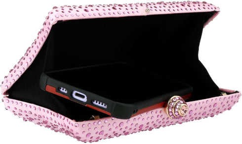 Women's Evening Bag Sparkling Rhinestone Wedding Evening Party Clutch Handbag Purse Chain Shoulder Crossbody Bag...