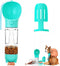Dog Water Bottle Portable 4 in 1 Pet Travel Bowl 10oz Water Dispenser Dog Walking Accessories for Dogs Cats Camping Hiking Food Bowls with Garbage...