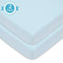 American Baby Company 2 Pack 100% Natural Cotton Fitted Mini Crib Sheets 38" x 24" - Soft & Breathable Small Nesting Portable Sheets, Fits Pack N ...