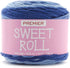 Premier Yarns Sweet Roll Yarn, Ideal Yarn for Crocheting and Knitting, Medium-Weight and Self-Striping Yarn, Made of Acrylic, Blueberry Swirl, 5 o...