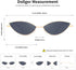 Dollger Cat Eye Cute Sunglasses for Women Men Triangle Vintage Trendy Cool Sun Glasses...