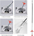 EKDJKK Plumbing Grabber, Sink Grabber, Flexible Grabber Claw Pick Up Reacher Tool with 4 Claws, Bendable Hose Pickup Reaching Tool for Litter Pick...