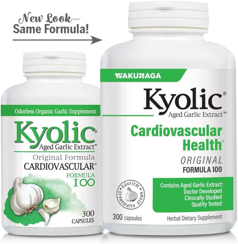 Kyolic Aged Garlic Extract Formula 100, 300 Capsules...