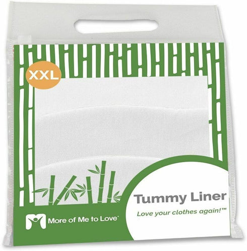 More of Me to Love Viscose and Cotton Blend Tummy Liner- 3-Pack, XX-Large, White...