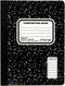 Top Flight Sewn Marble Composition Book, Black/White, College Rule, 9.75 x 7.5 Inches, 100 Sheets (41350)...